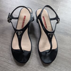 Prada Black Sandals